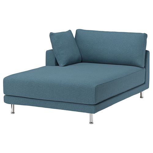 IKEA - UPPAKRA, cover for add-on chaise longue, Axvall dark grey-blue