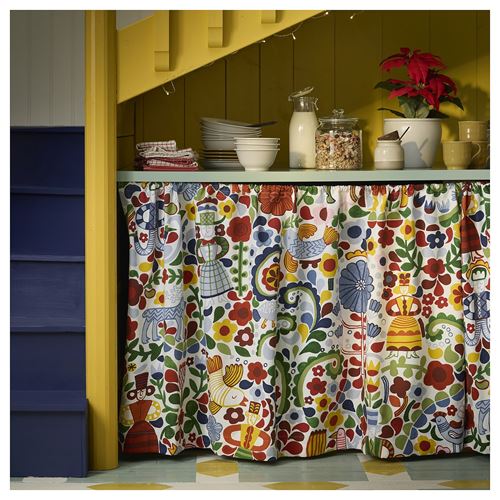 IKEA - CINTIAKAKTUS, kesilmiş kumaş, çok renkli, 150x300 cm