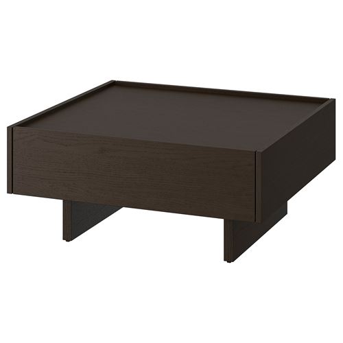 IKEA - TRANERED, coffee table, darkbrown, 90x90 cm