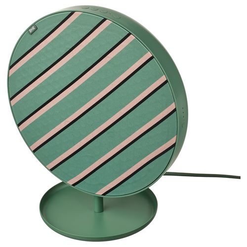 IKEA - SOLSKYDD, bluetooth speaker, green, 29 cm