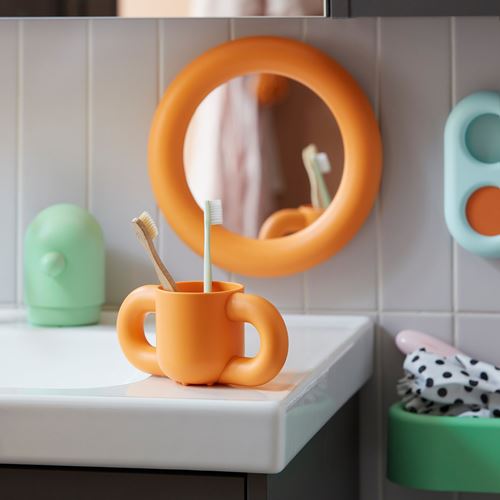 IKEA - HUMLESJÖN, glass, orange, 31 cl