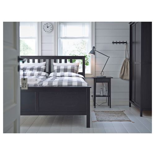 IKEA - HEMNES, bedside table, blackbrown, 46x35x70 cm