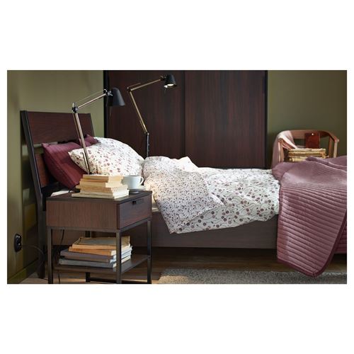 IKEA - TRYSIL, bedside table, brown/black, 45x40x50 cm
