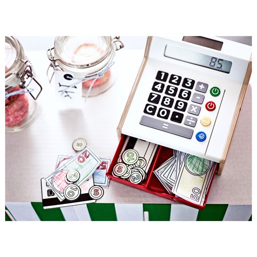 IKEA - DUKTIG, toy cash register, multicolour, 19x18x11 cm