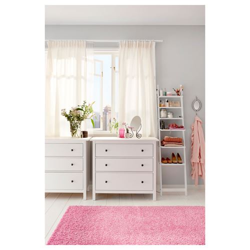 IKEA - HEMNES, chest of 3 drawers, white varnish, 108x96 cm