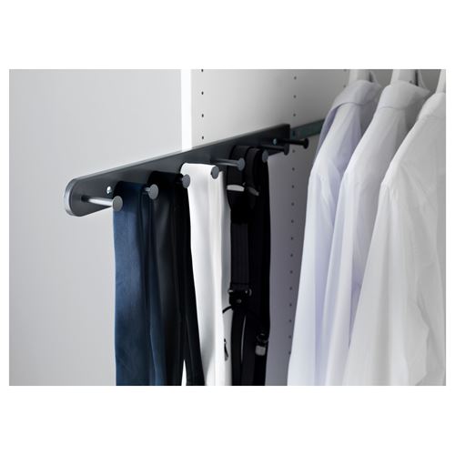 IKEA - KOMPLEMENT, pull-out hanger, grey, 58 cm