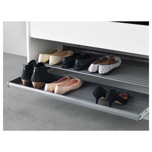 IKEA - KOMPLEMENT, pull-out tray with rail, dark grey, 100x58 cm