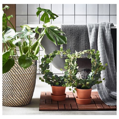 IKEA - RAGKORN, plastic plant pot, natural, 24 cm