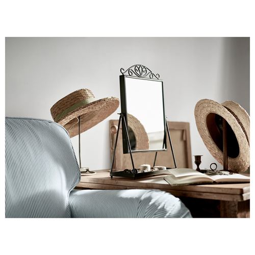 IKEA - KARMSUND, table mirror, black, 27x43 cm