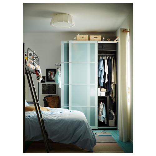 IKEA - PAX/SEKKEN, PAX sürgü kapaklı gardırop, venge, 150x66x236 cm