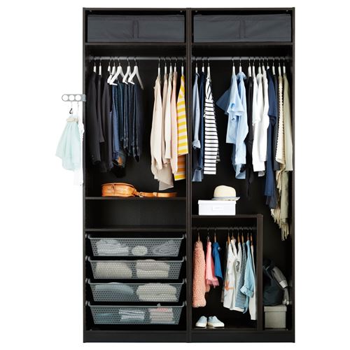 IKEA - PAX/SEKKEN, PAX sürgü kapaklı gardırop, venge, 150x66x236 cm