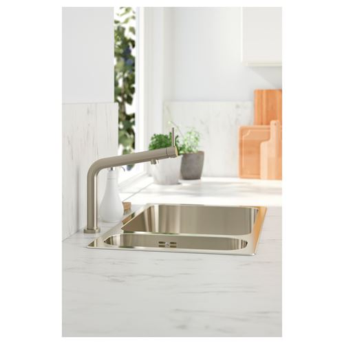 IKEA - BOSJÖN, eviye bataryası, metal rengi, 32 cm