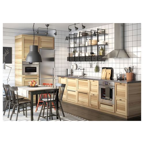 IKEA - LERHAMN, kitchen table, colourless, seats 4