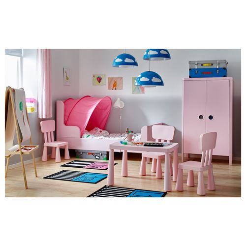 IKEA - SUFFLETT, bed canopy, pink, 70/80/90