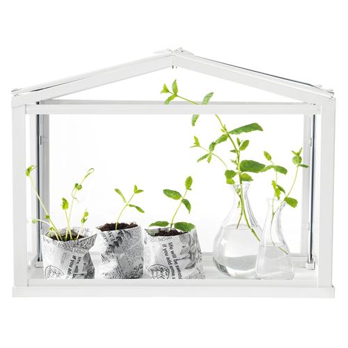 IKEA - SOCKER, sera, beyaz-cam, 45x22x35 cm