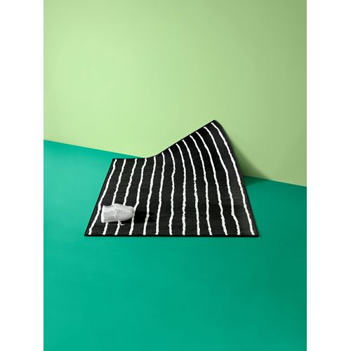 IKEA - GÖRLÖSE, büyük halı, siyah-beyaz, 133x195 cm