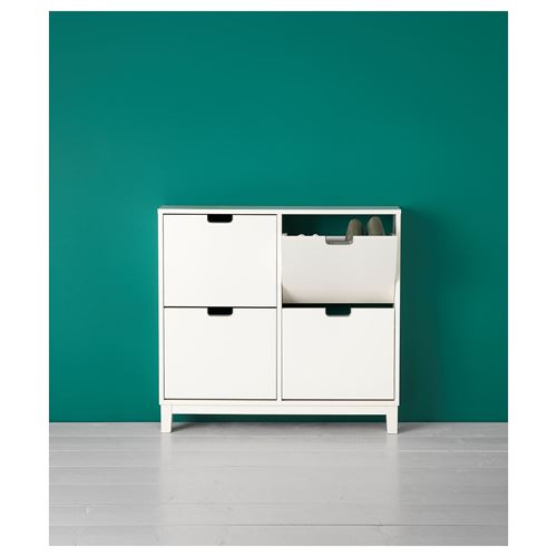 IKEA - STALL, ayakkabı dolabı, beyaz, 96x17x90 cm