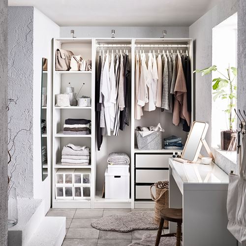 IKEA - PAX, PAX open wardrobe, white