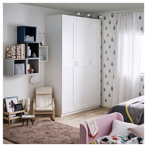 IKEA - PAX/GRIMO, PAX wardrobe, white, 150x60x236 cm