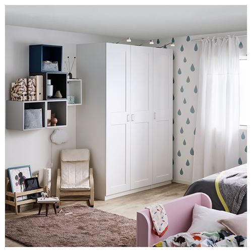 IKEA - PAX/GRIMO, PAX wardrobe, white, 150x60x201 cm