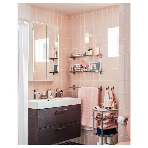 IKEA - BROGRUND, cam raf, gri, 67x11 cm