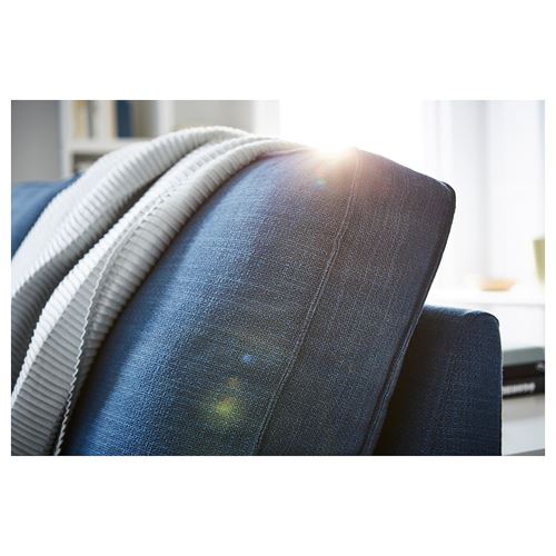 IKEA - KIVIK, 4-seat sofa with chaise longue, hillared dark blue