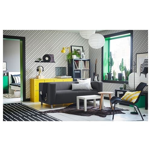 IKEA - LACK, nest of tables, black-white