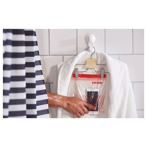 IKEA - ISTAD, kilitlenebilir buzdolabı poşeti, kırmızı, 1 lt ve 0,4 lt