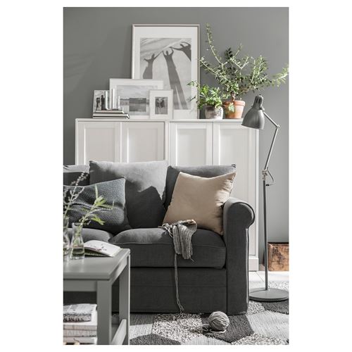 IKEA - GRÖNLID, 4-seat corner sofa, ljungen medium grey