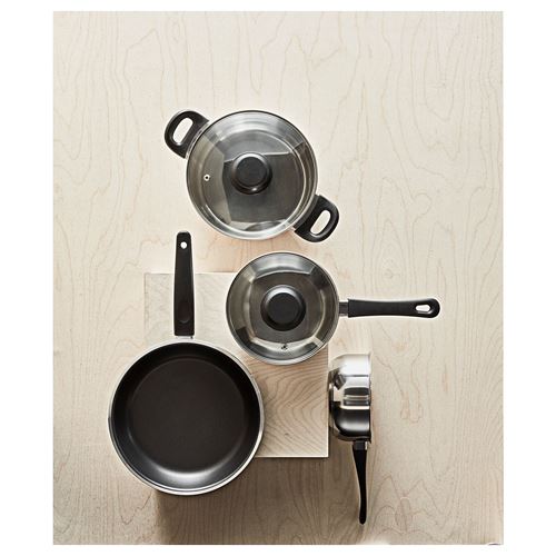 IKEA - KAVALKAD, frying pan, black, 28 cm