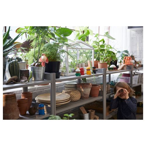 IKEA - SOCKER, sera, beyaz-cam, 45x22x35 cm