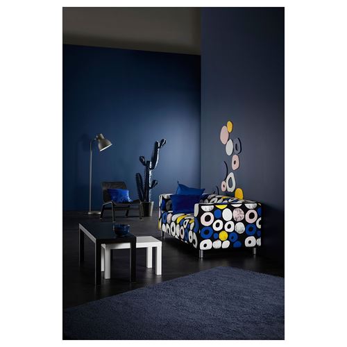 IKEA - LACK, nest of tables, black-white