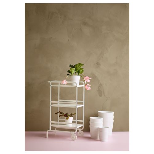 IKEA - MUSKOT, toprak saksı, beyaz, 15 cm