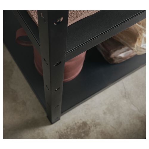 IKEA - BROR, shelving unit, black, 234x55x110 cm