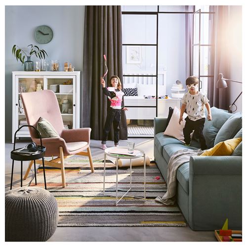 IKEA - GRÖNLID, 3'lü kanepe, ljungen açık yeşil