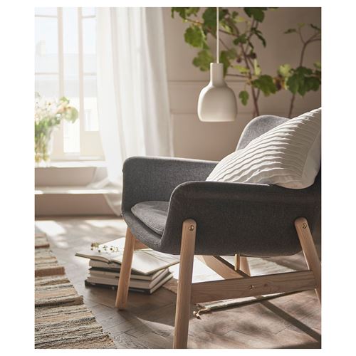 IKEA - VEDBO, wing chair, gunnared dark grey