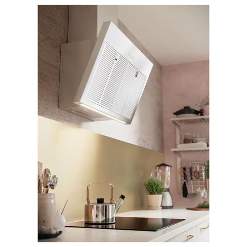 IKEA - LYSEKIL, two-sided wall panel, double sided brass-colour/stainless steel colour, 119,6x55 cm