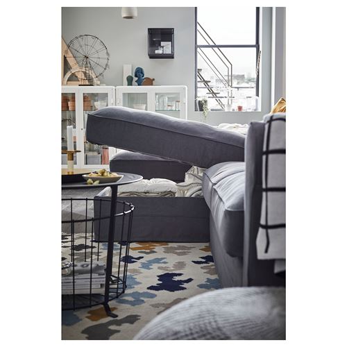 IKEA - GRÖNLID, 2 chaise longues and 2-seat sofa, ljungen medium grey