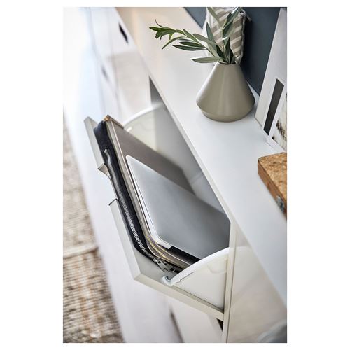 IKEA - STALL, ayakkabı dolabı, beyaz, 96x17x90 cm