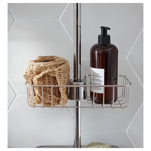 IKEA - VOXNAN, shower rack, chrome-plated, 25x6 cm