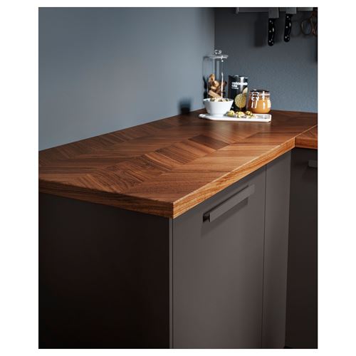 IKEA - BARKABODA, tezgah, ceviz kaplama, 246x3,8 cm