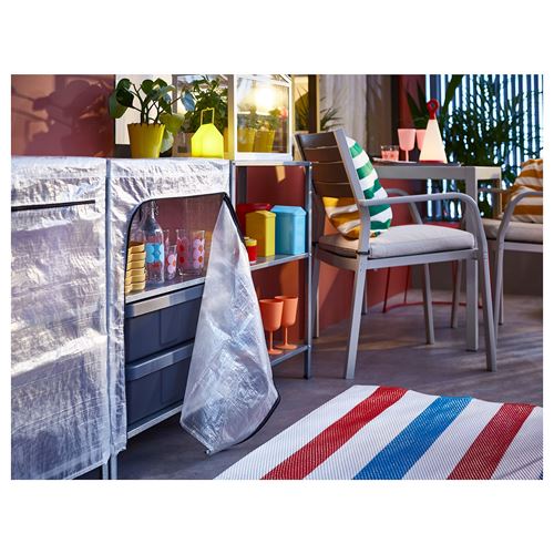 IKEA - HYLLIS, outdoor shelving unit cover, transparent, 60x27x74 cm