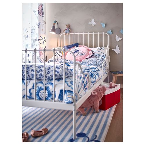 IKEA - MINNEN/LINDBADEN, uzayabilen çocuk karyolası, beyaz, 80x200 cm