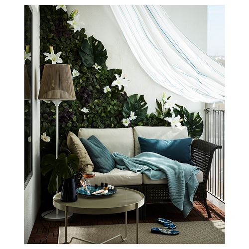 IKEA - FEJKA, yapay bitki, yeşil-lila, 26x26 cm