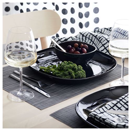 IKEA - BACKIG, bowl set, black, 14 cm