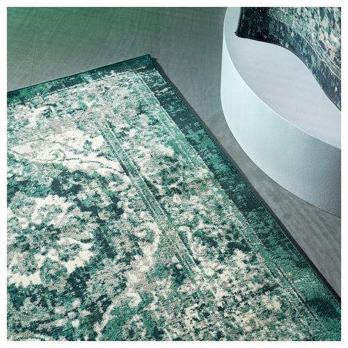 IKEA - VONSBAK, tumbled rug, green, 133x195 cm