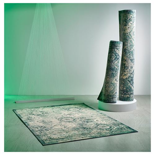 IKEA - VONSBAK, tumbled rug, green, 133x195 cm