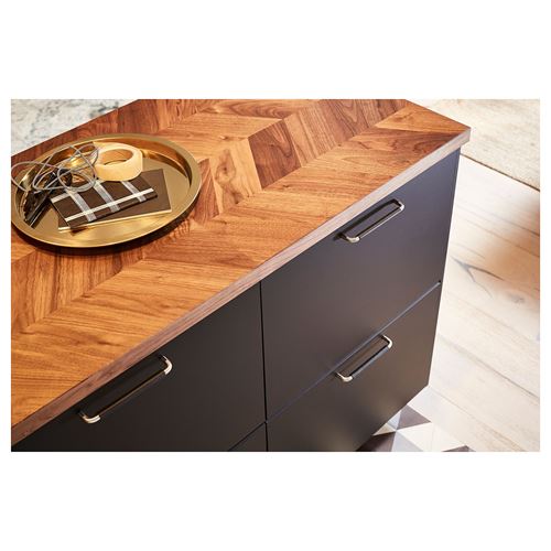 IKEA - BARKABODA, tezgah, ceviz kaplama, 246x3,8 cm