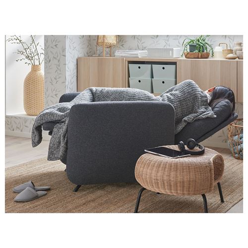 IKEA - EKOLSUND, recliner, gunnared dark grey