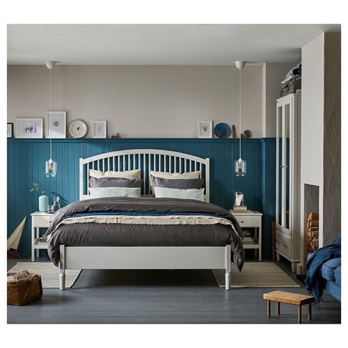 IKEA - TYSSEDAL, double bed, white, 160x200 cm